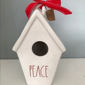 Rae Dunn Peace Christmas Birdhouse